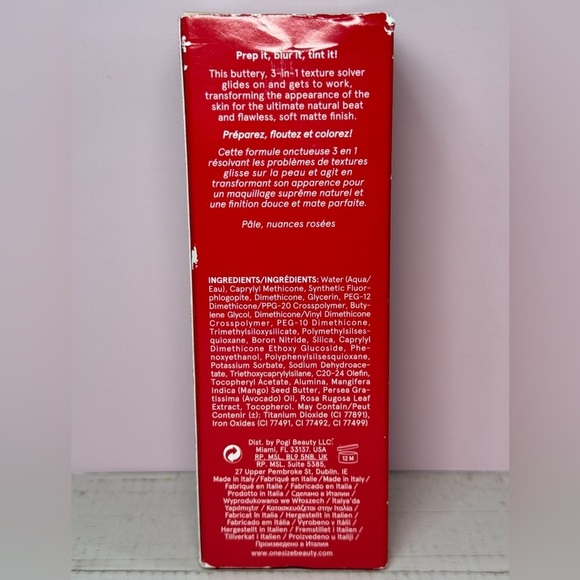 O/S One Size Turn Up The Base BBB Creme (Fair 2-Rosy Undertones) NIB - Picture 3 of 5